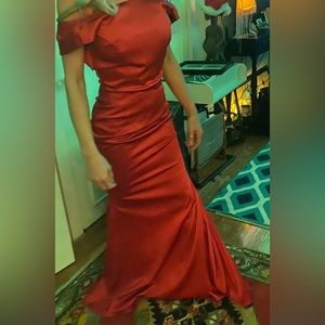 Zac Posen size 6 red evening gown
